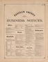 Business Notices, P. 1 from Atlas of Saginaw County, Michigan : from Recent and Actual Surveys and Records 1877 by Relic Map Company