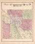 Bridgeport Township from Atlas of Saginaw County, Michigan : from Recent and Actual Surveys and Records 1877 by Relic Map Company