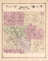 Birch Run Township from Atlas of Saginaw County, Michigan : from Recent and Actual Surveys and Records 1877 by Relic Map Company