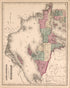 Lake Superior and the Northern Part of Michigan from Atlas of Saginaw County, Michigan : from Recent and Actual Surveys and Records 1877 by Relic Map Company