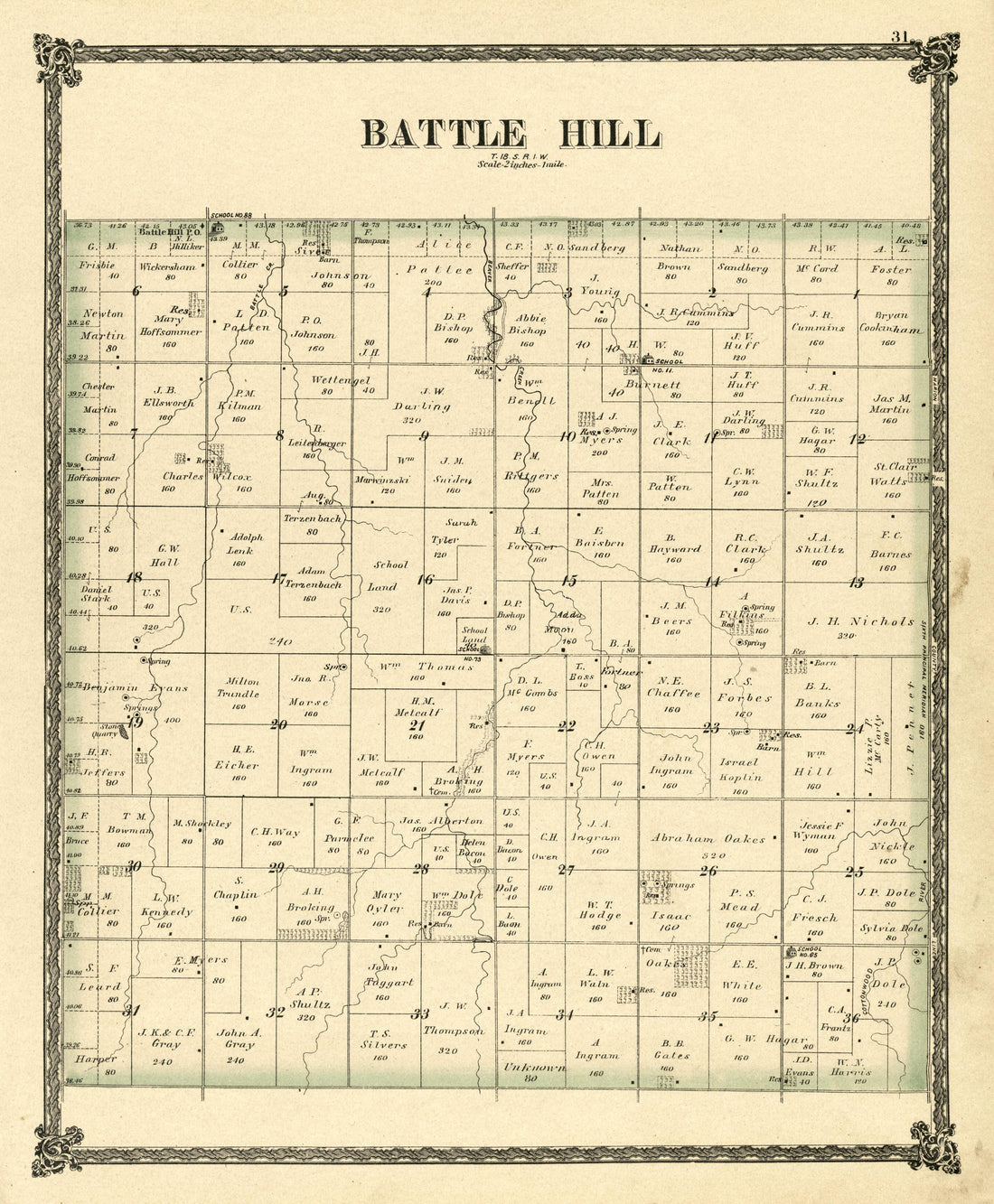 Battle Hill from Edwards&