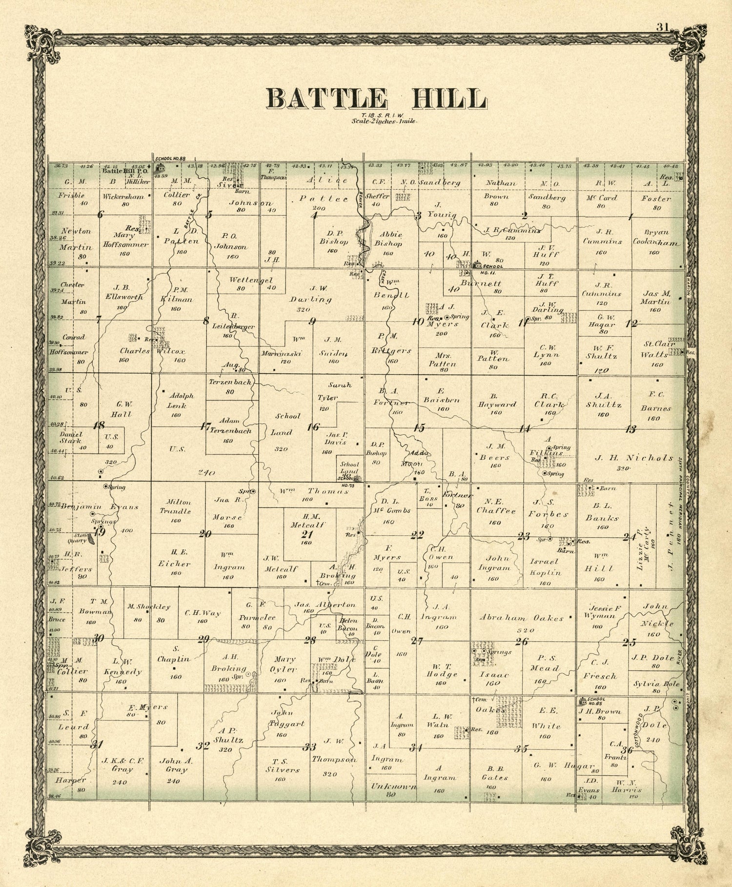 Battle Hill from Edwards&