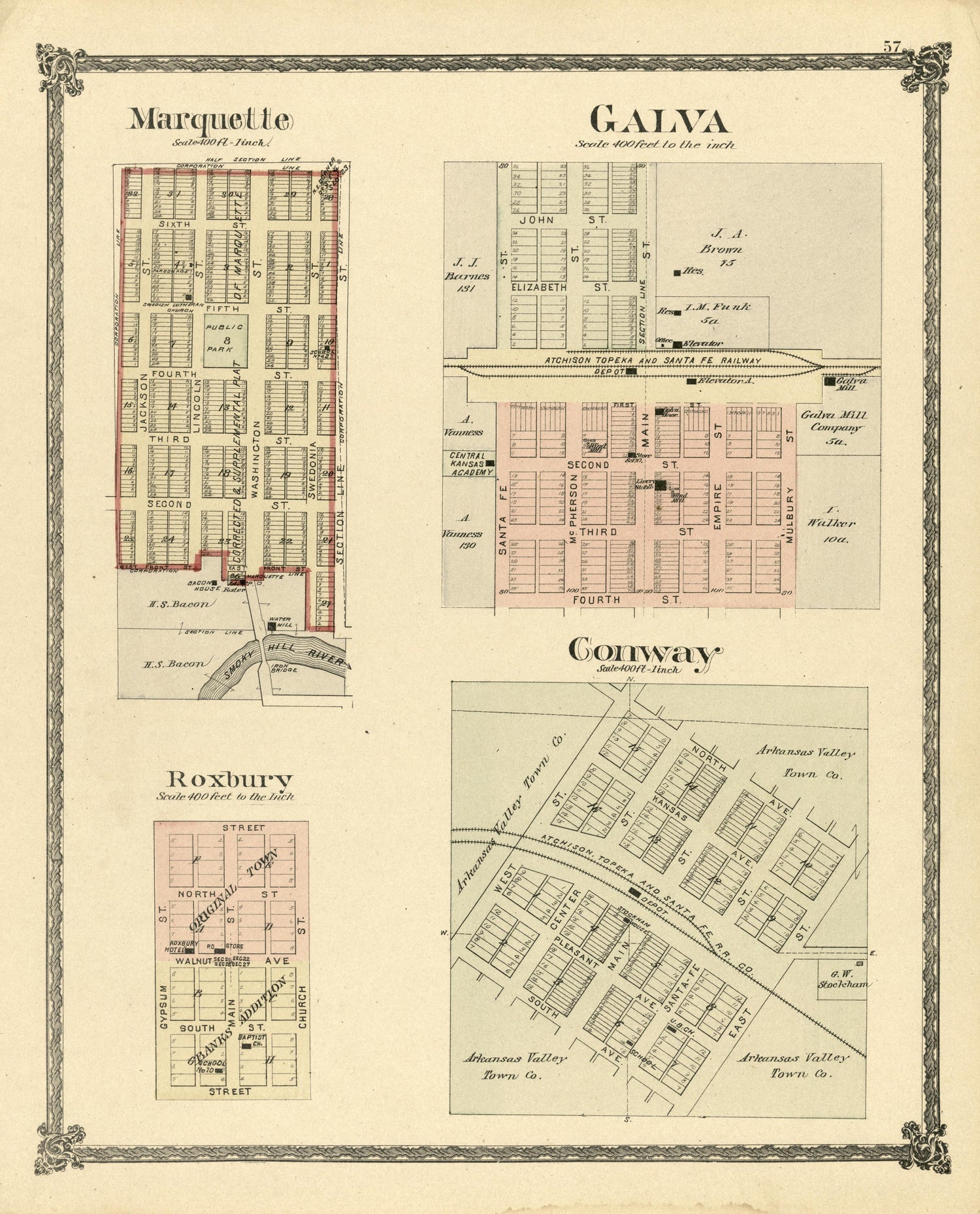Marquette; Galva; Roxbury; Conway from Edwards&