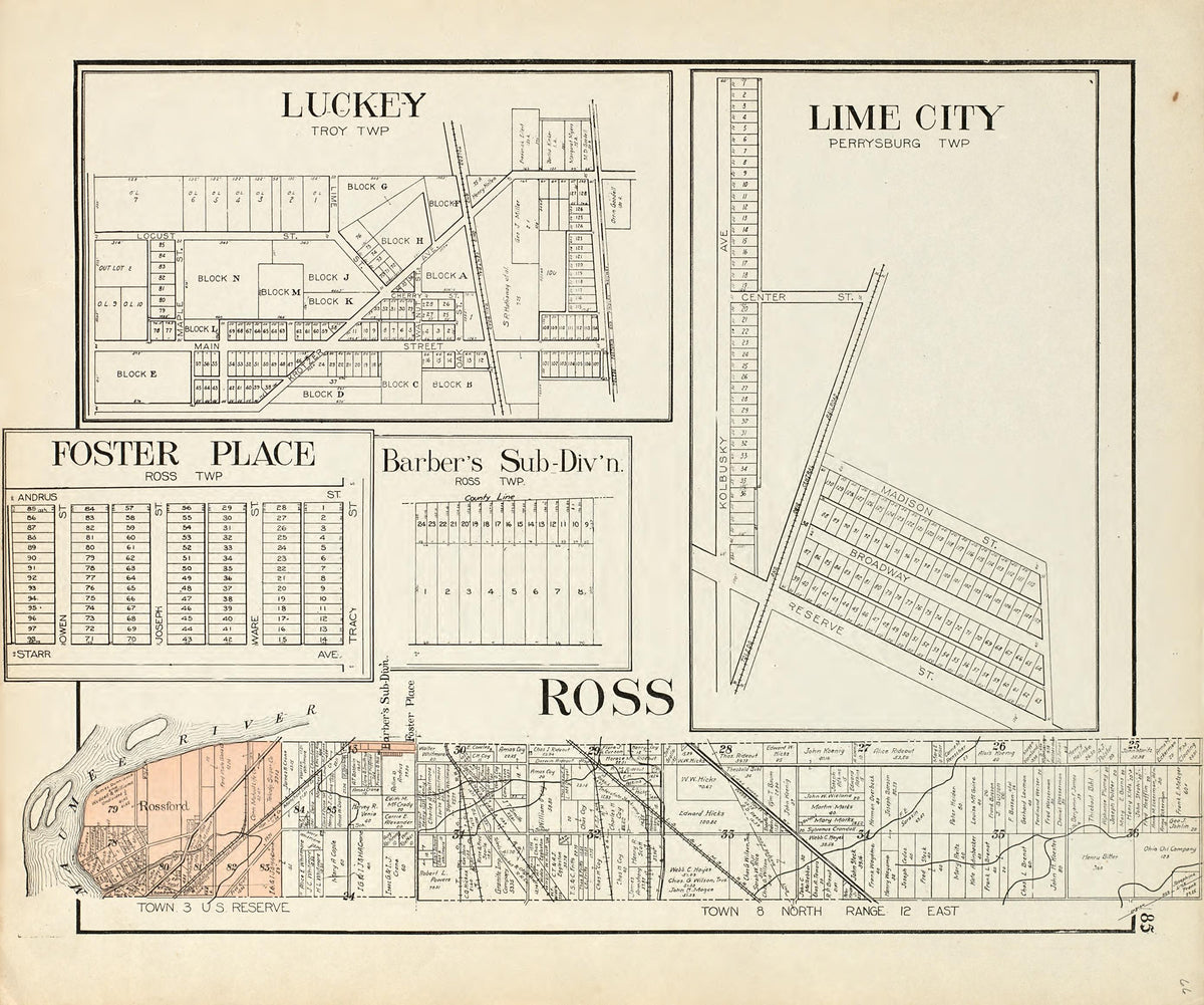 Lucky; Lime City; Foster Place; Barber&