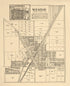 Fostoria; Weston from an Atlas of Wood County, Ohio 1912 by Relic Map Company