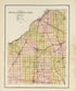 Map of Wood County, Ohio Showing Rural Delivery Service and Voting Precincts from an Atlas of Wood County, Ohio 1912 by Relic Map Company