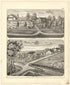 Illustrations of Residences from Atlas Map of Greene County, Illinois 1873 by Relic Map Company