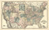 New Railroad Map of the United States from Atlas of Bartholomew County, Indiana : to Which Are Added Various General Maps, History, Statistics, Illustrations, & C. & C. & C 1879 by Relic Map Company