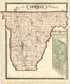 Map of German Township from Atlas of Bartholomew County, Indiana : to Which Are Added Various General Maps, History, Statistics, Illustrations, & C. & C. & C 1879 by Relic Map Company