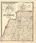 Map of Flat Rock Township from Atlas of Bartholomew County, Indiana : to Which Are Added Various General Maps, History, Statistics, Illustrations, & C. & C. & C 1879 by Relic Map Company