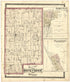 Map of Rock Creek Township from Atlas of Bartholomew County, Indiana : to Which Are Added Various General Maps, History, Statistics, Illustrations, & C. & C. & C 1879 by Relic Map Company
