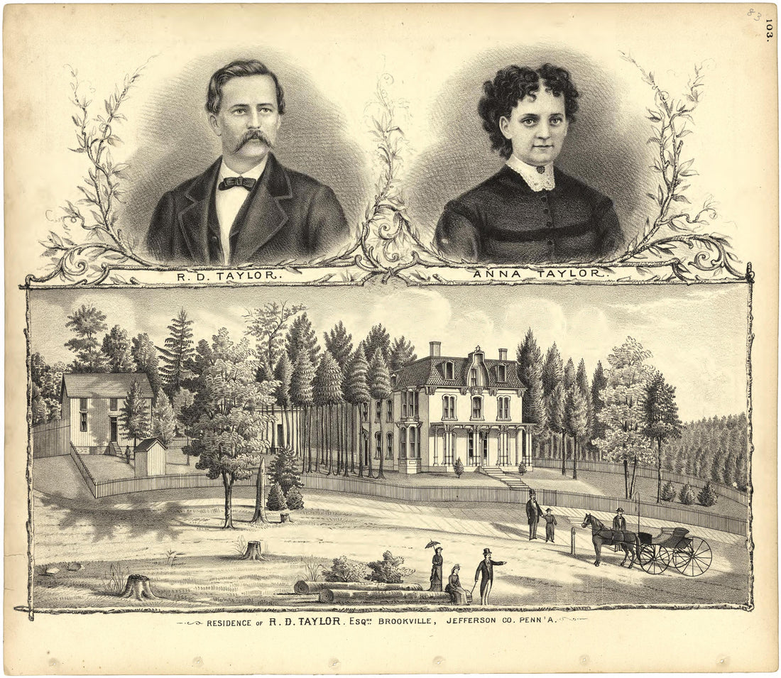 Residence of R.D. Taylor from Caldwell&