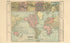 Principal Cities of the Old World; Chart of the World from the Revised Montgomery County Atlas : Containing, Besides a Complete Atlas, Histories of the Townships and County and Treatises On Civil Government, Surveying and Civil Engineering 1898 by Relic Map Company