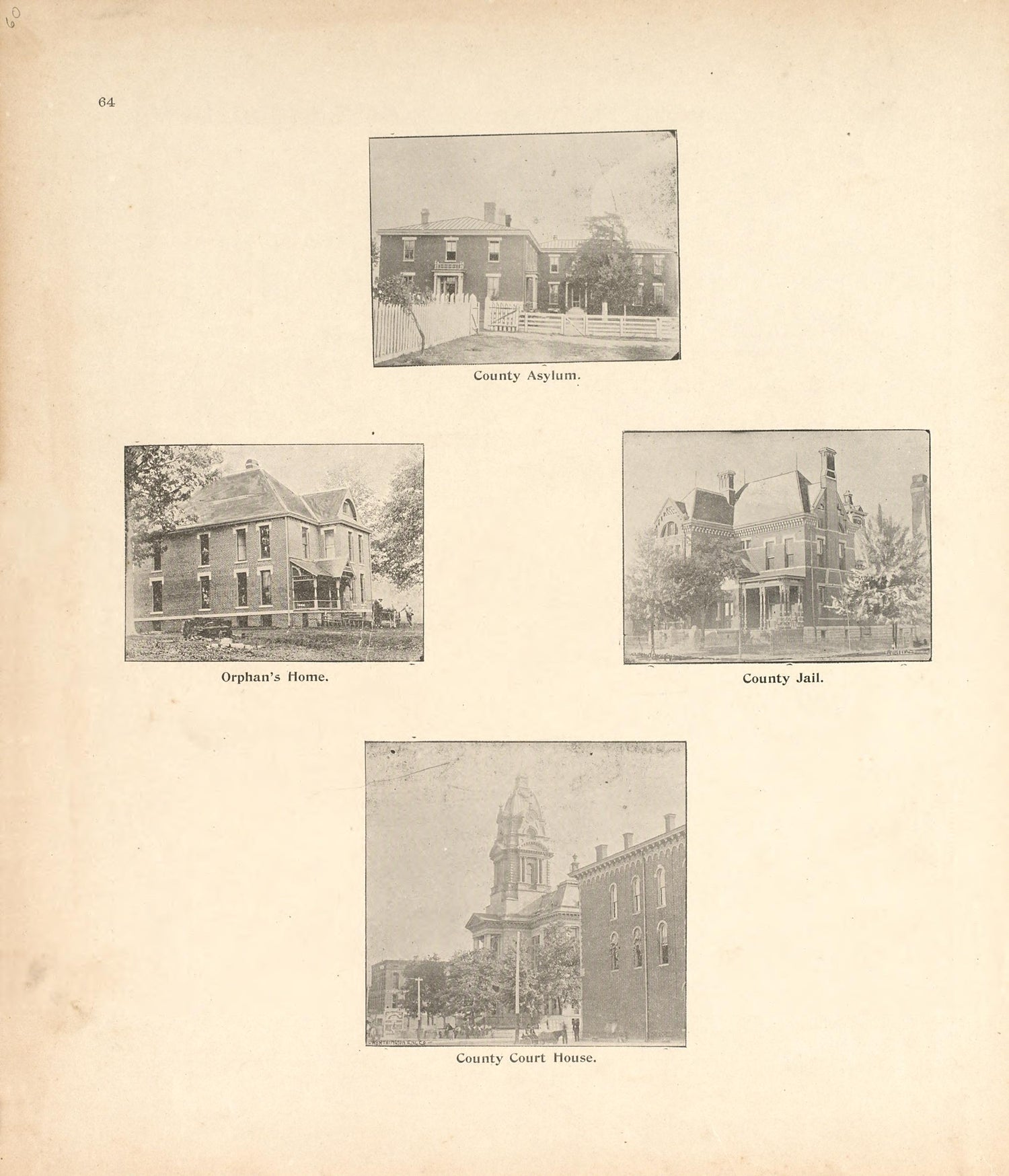 Views - 4 from the Revised Montgomery County Atlas : Containing, Besides a Complete Atlas, Histories of the Townships and County and Treatises On Civil Government, Surveying and Civil Engineering 1898 by Relic Map Company