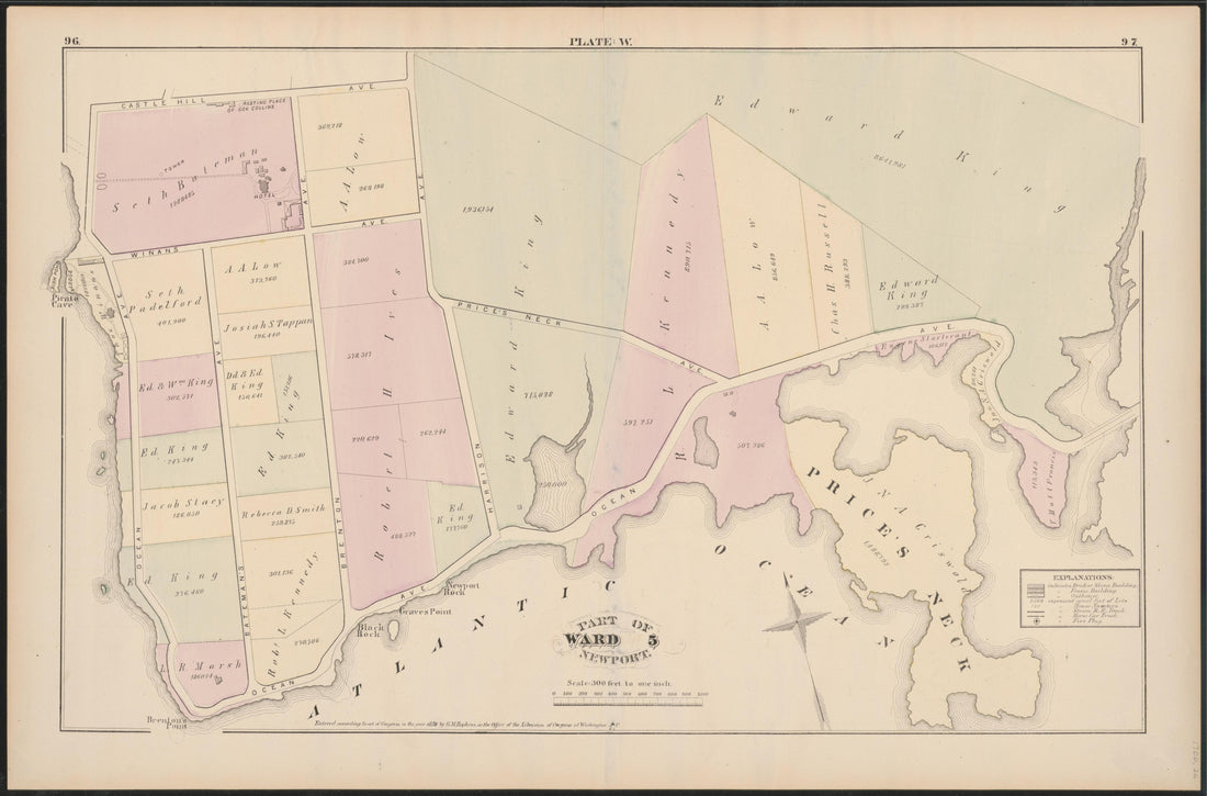Image 26 of City Atlas of Newport, Rhode Island (maps Only) from City Atlas of Newport, Rhode Island 1876 by Relic Map Company