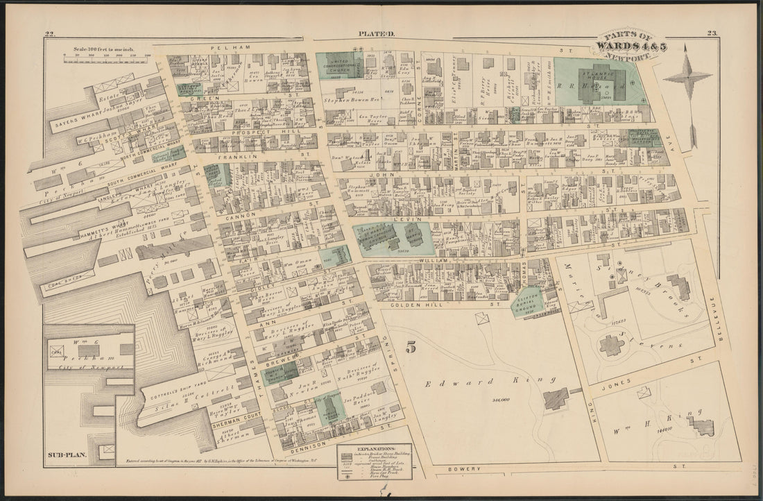 Image 8 of City Atlas of Newport, Rhode Island (maps Only) from City Atlas of Newport, Rhode Island 1876 by Relic Map Company