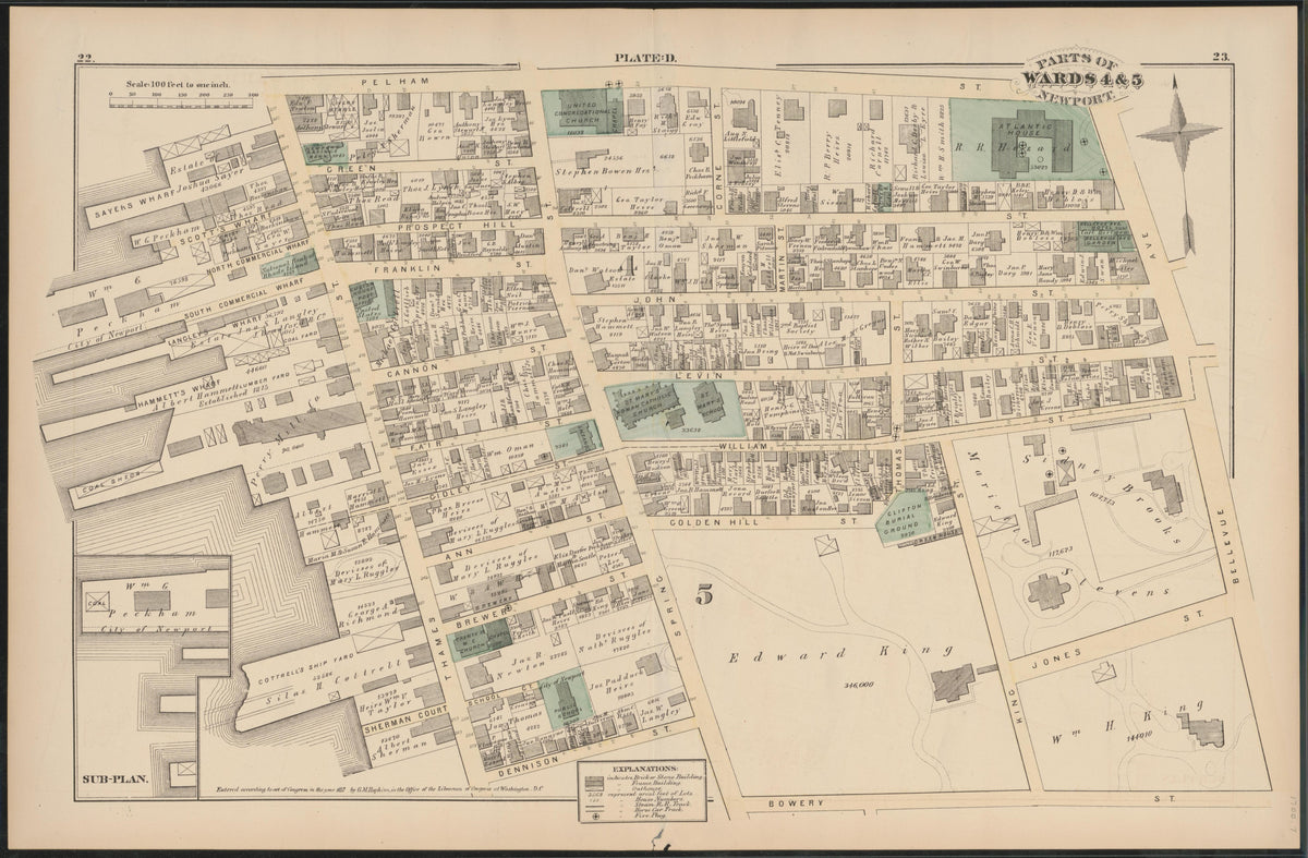 Image 8 of City Atlas of Newport, Rhode Island (maps Only) from City Atlas of Newport, Rhode Island 1876 by Relic Map Company