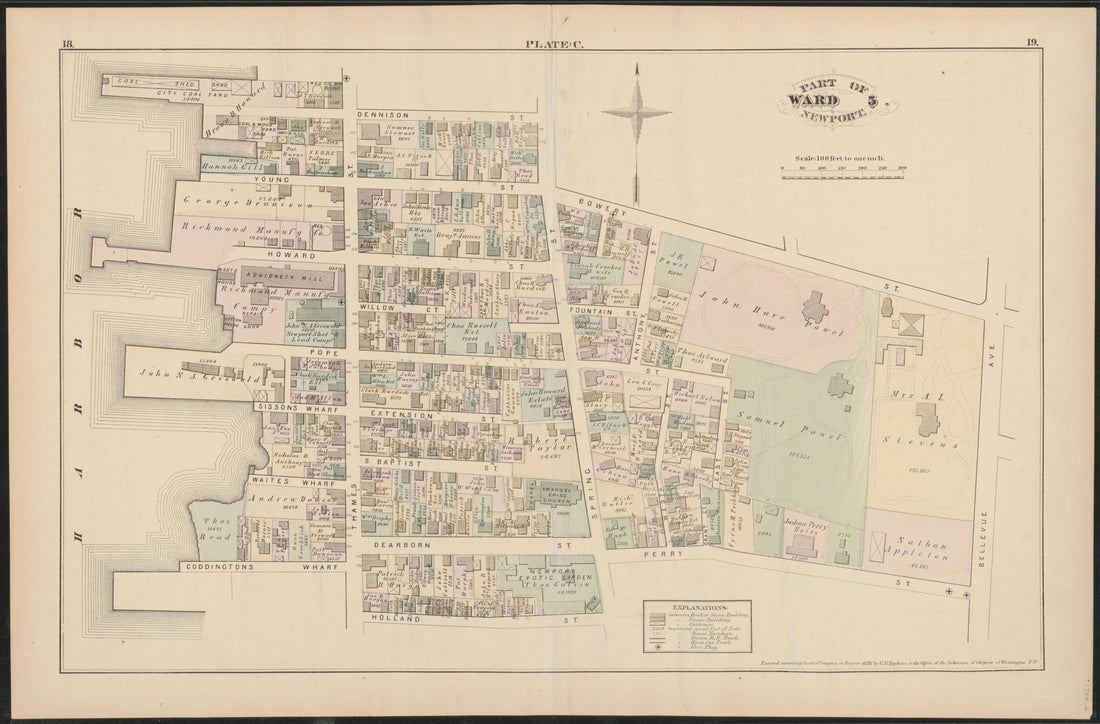 Image 7 of City Atlas of Newport, Rhode Island (maps Only) from City Atlas of Newport, Rhode Island 1876 by Relic Map Company
