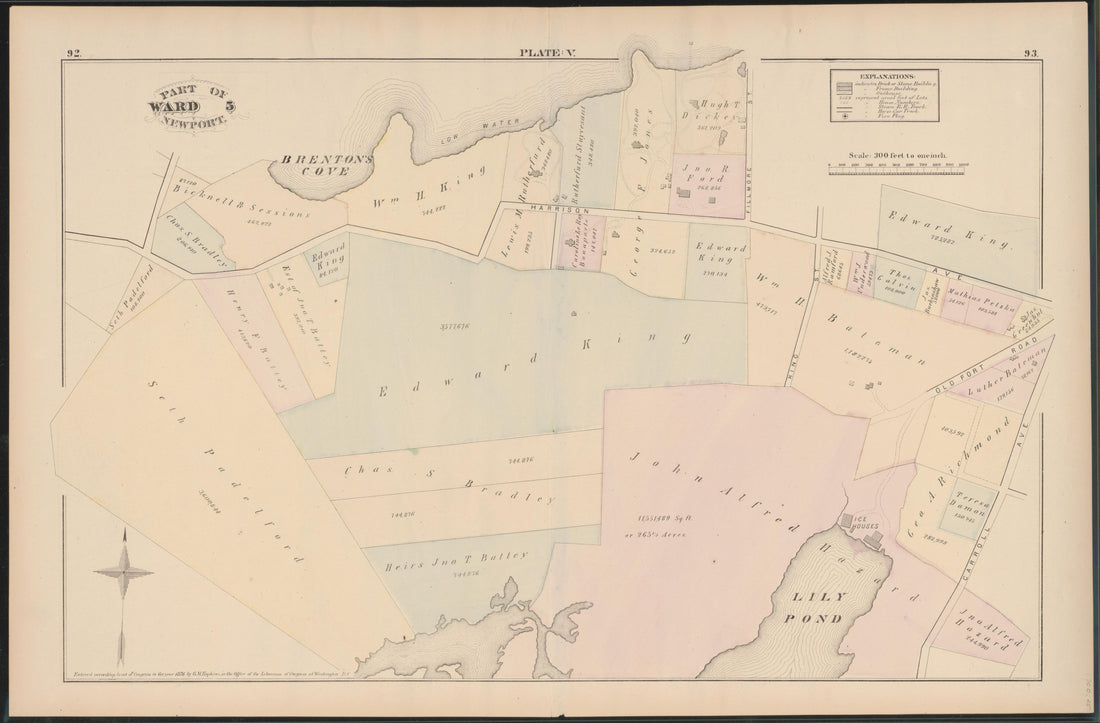 Image 25 of City Atlas of Newport, Rhode Island (maps Only) from City Atlas of Newport, Rhode Island 1876 by Relic Map Company