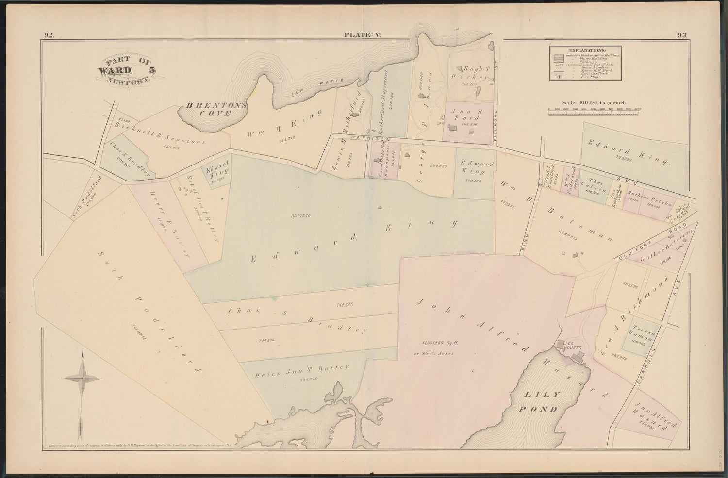 Image 25 of City Atlas of Newport, Rhode Island (maps Only) from City Atlas of Newport, Rhode Island 1876 by Relic Map Company