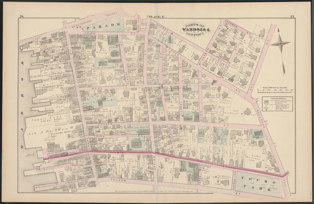 Image 9 of City Atlas of Newport, Rhode Island (maps Only) from City Atlas of Newport, Rhode Island 1876 by Relic Map Company