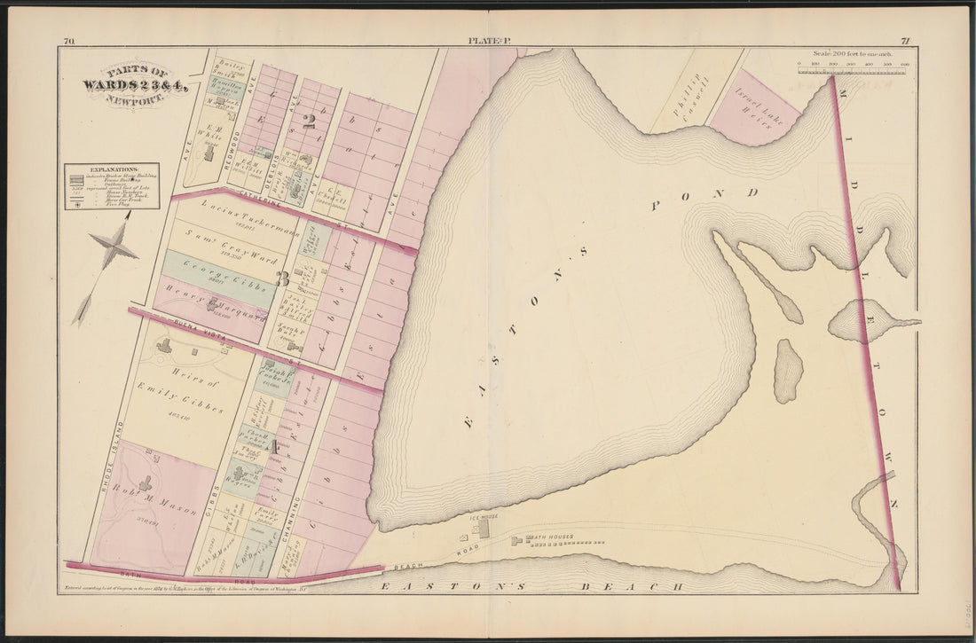 Image 19 of City Atlas of Newport, Rhode Island (maps Only) from City Atlas of Newport, Rhode Island 1876 by Relic Map Company