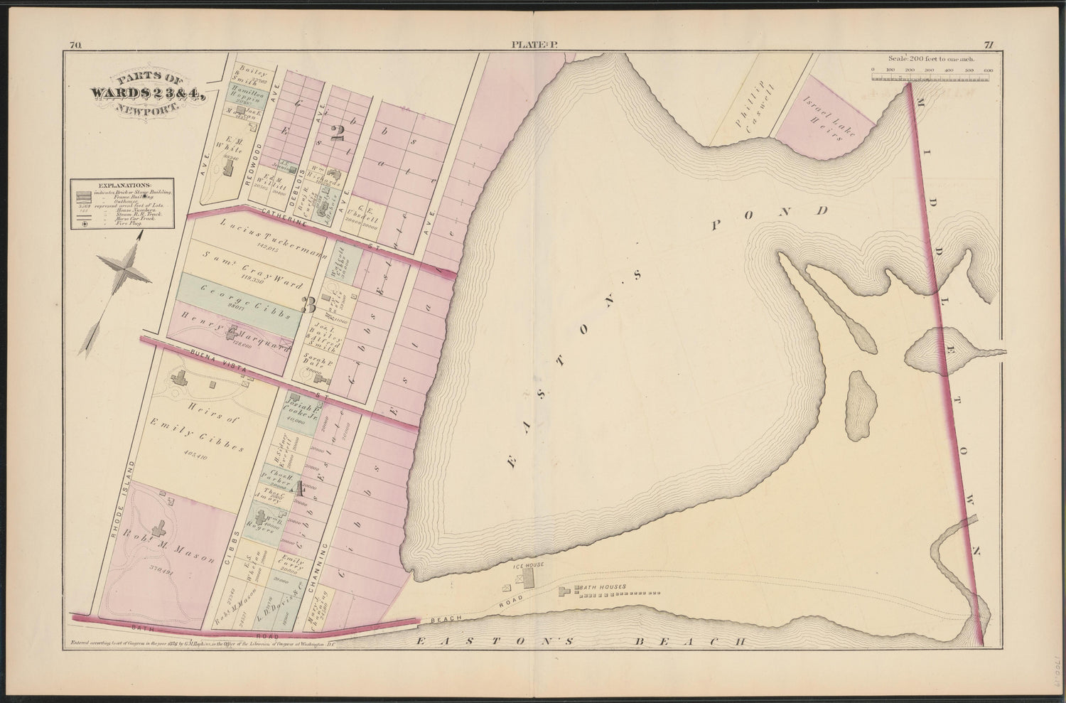 Image 19 of City Atlas of Newport, Rhode Island (maps Only) from City Atlas of Newport, Rhode Island 1876 by Relic Map Company