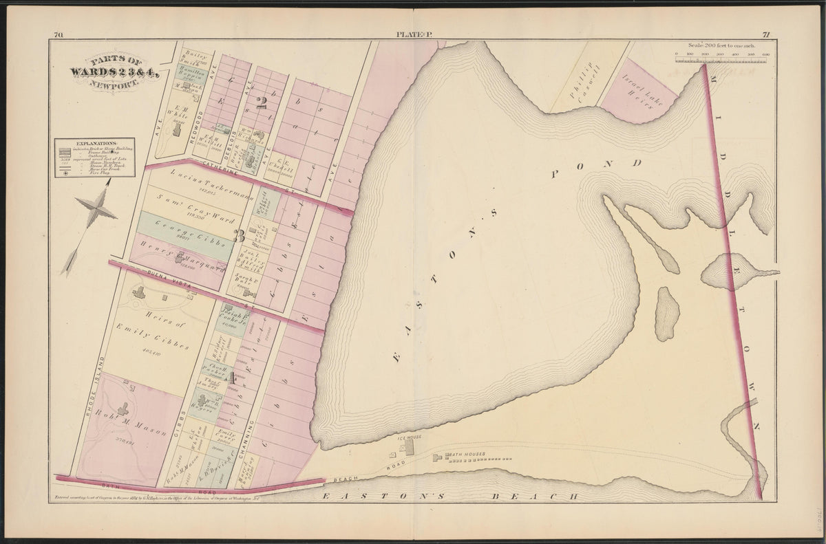 Image 19 of City Atlas of Newport, Rhode Island (maps Only) from City Atlas of Newport, Rhode Island 1876 by Relic Map Company