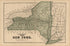 Plan of the State of New York from County Atlas of Sullivan, New York 1875 by Relic Map Company