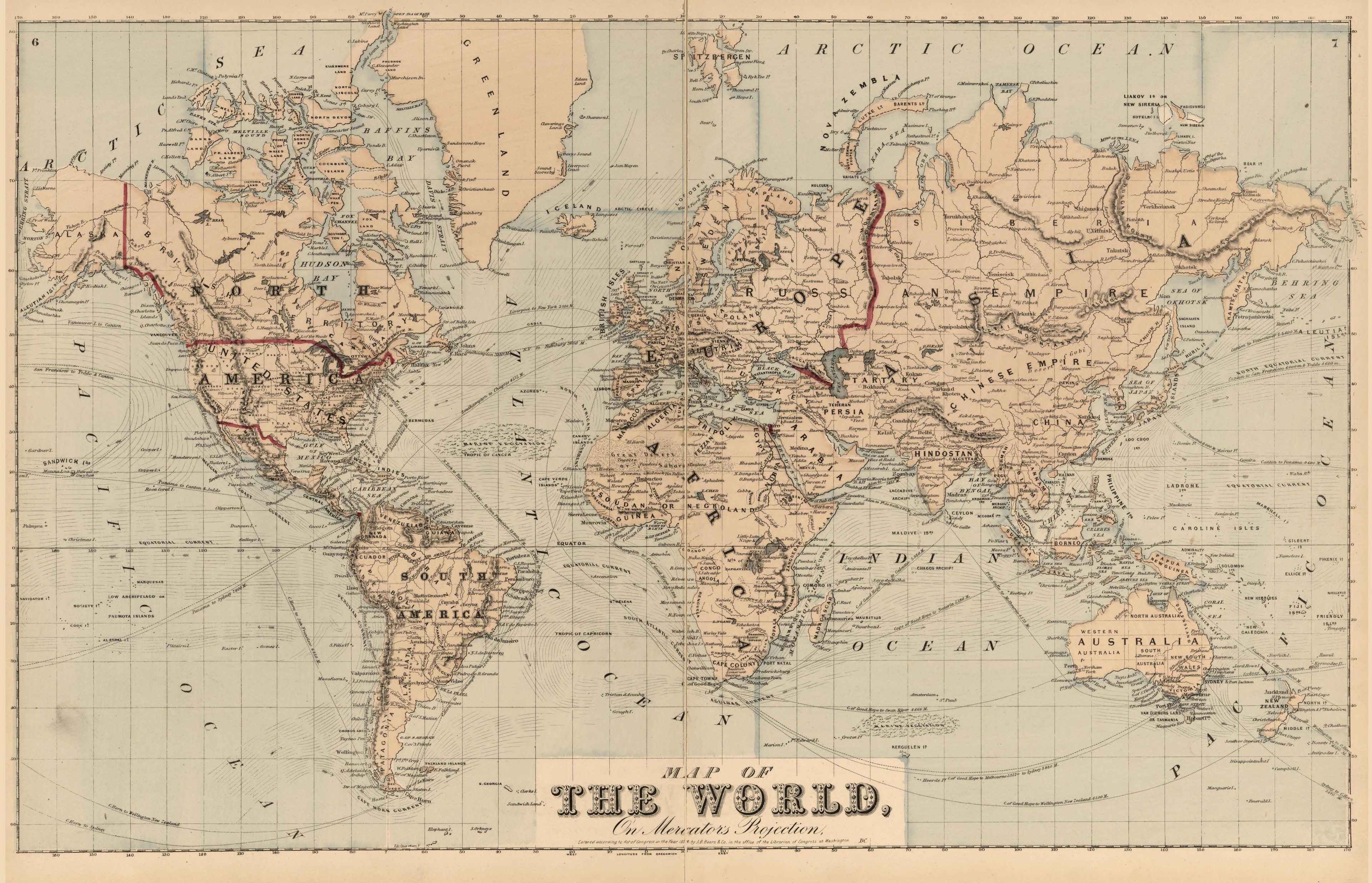 Map of the World, On Mercator&
