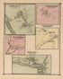 Cochecton, Upper Cochecton, Half Way Brook, Barryville from County Atlas of Sullivan, New York 1875 by Relic Map Company