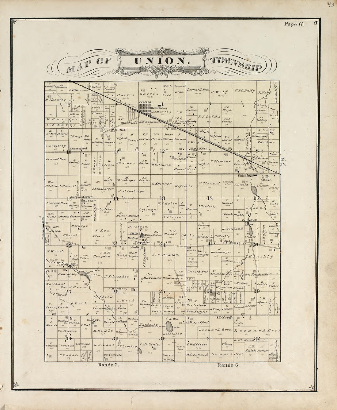 View from Illustrated Historical Atlas of Porter County, Indiana 1876 by Relic Map Company