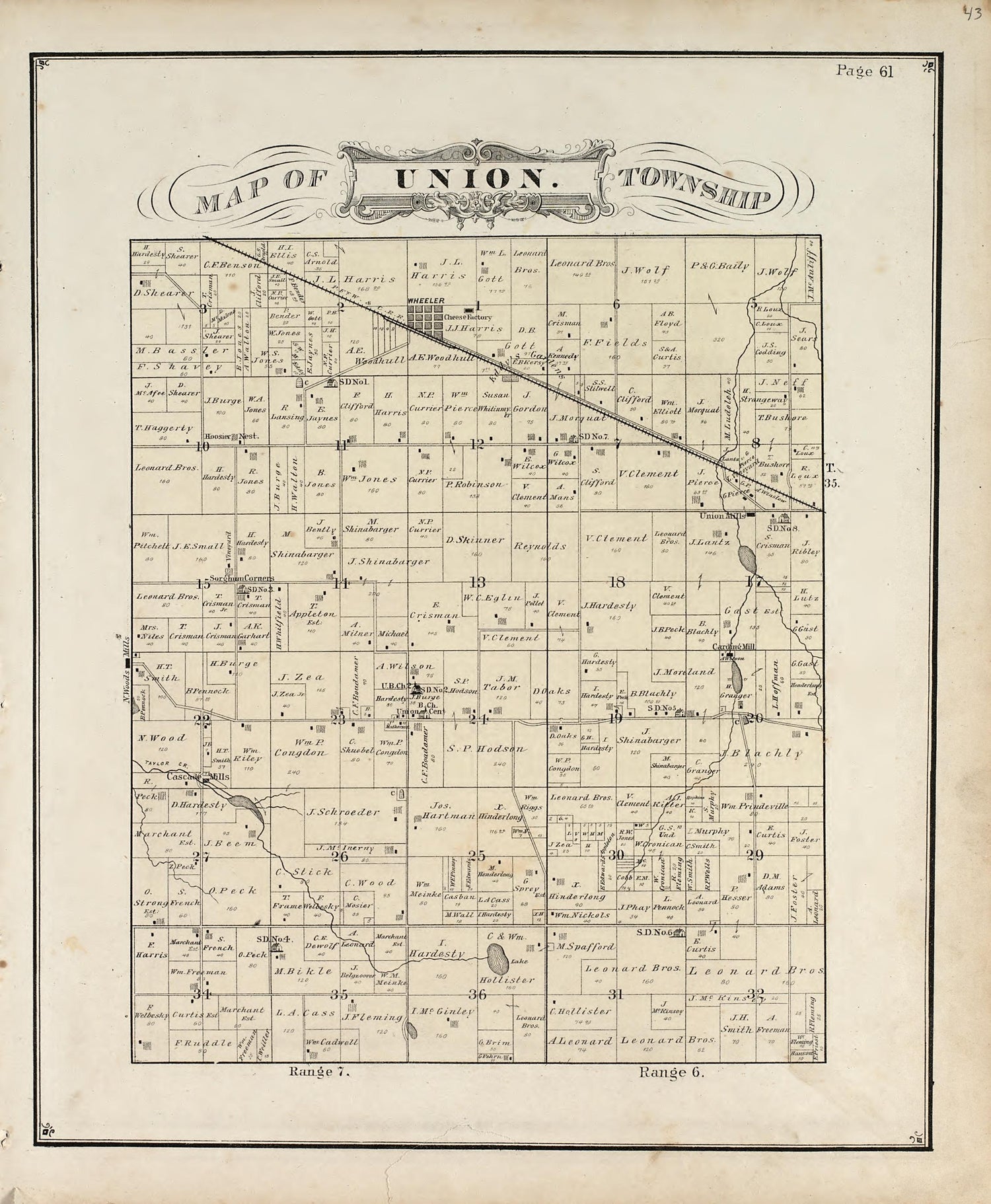View from Illustrated Historical Atlas of Porter County, Indiana 1876 by Relic Map Company