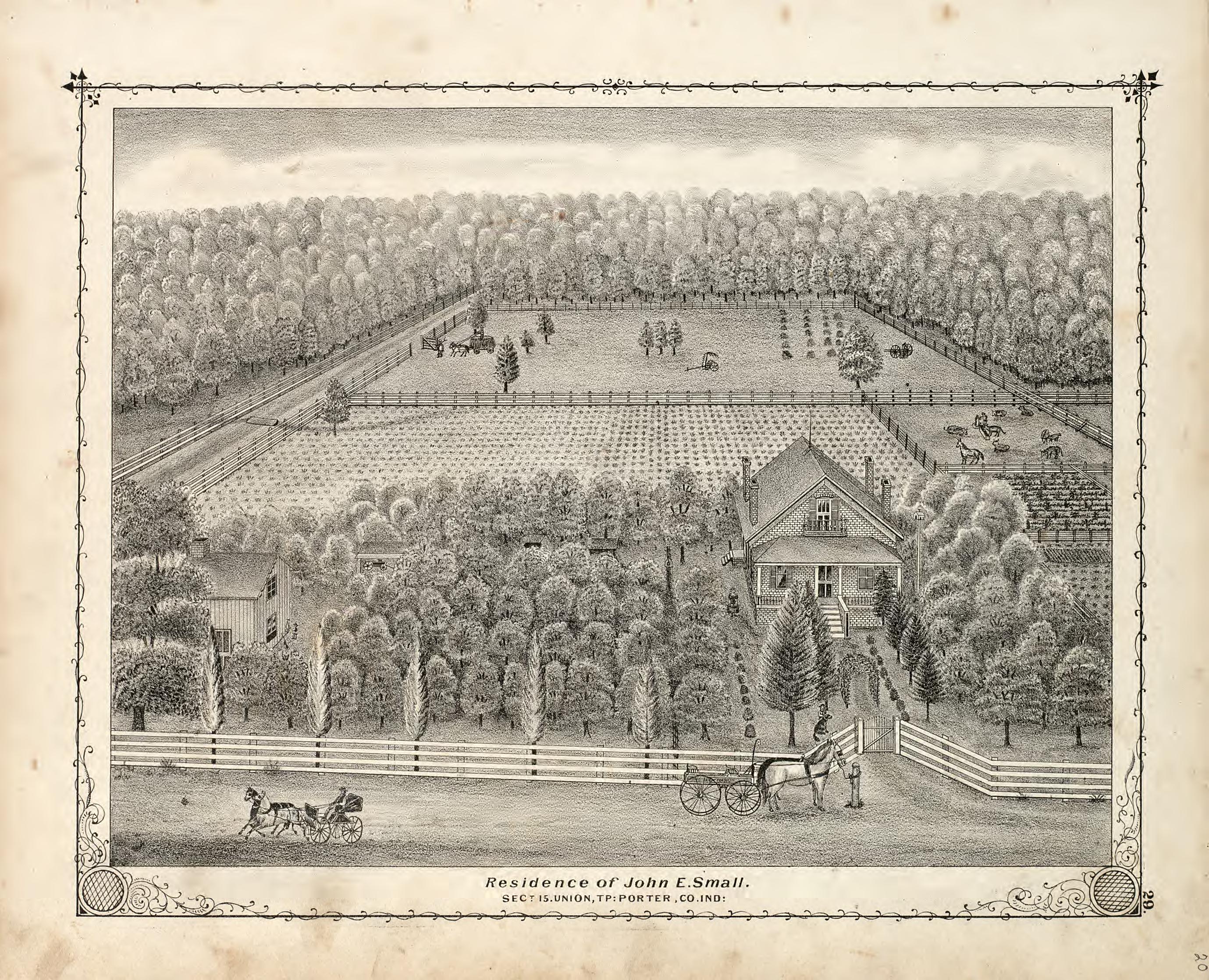View from Illustrated Historical Atlas of Porter County, Indiana 1876 by Relic Map Company