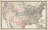 Railroad Map of the United States from Illustrated Historical Atlas of Porter County, Indiana 1876 by Relic Map Company