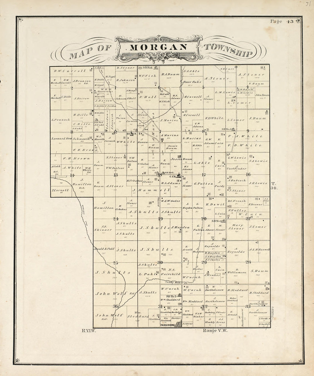 View from Illustrated Historical Atlas of Porter County, Indiana 1876 by Relic Map Company