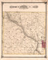 Township 34 South Range 3 and 4 East from Historical Atlas of Cowley County, Kansas 1882 by Relic Map Company