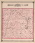 Township 33 South Range 4 East from Historical Atlas of Cowley County, Kansas 1882 by Relic Map Company