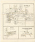 Attica; Elba; Hunters Creek from Atlas and Directory of Lapeer County, Michigan 1893 by Relic Map Company