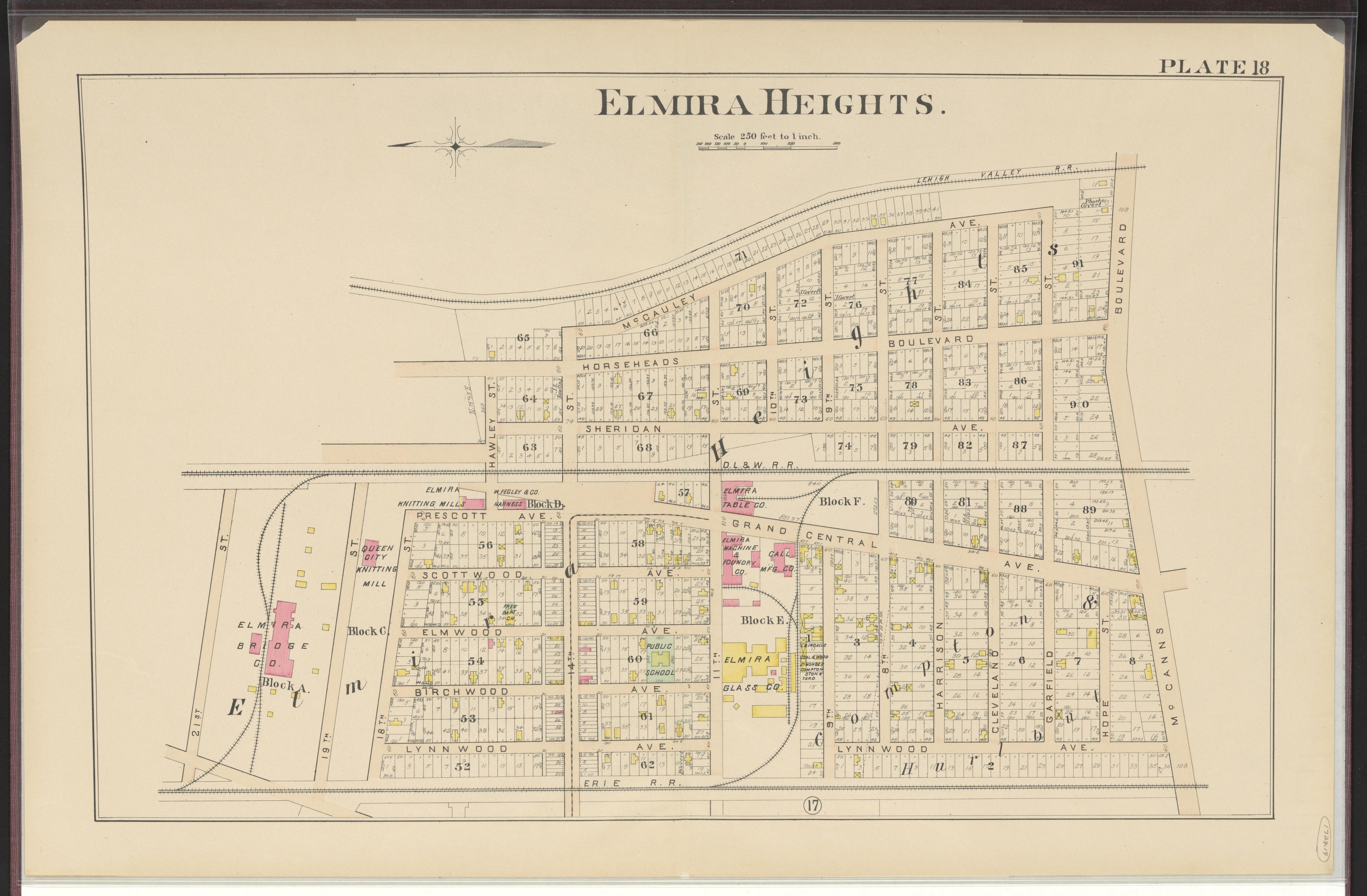 Image 20 of Atlas of the City of Elmira, New York from Atlas of the City of Elmira, New York : from Official Records, Private Plans and Surveys, Under the Direction and Personal Supervision of 1896 by Relic Map Company