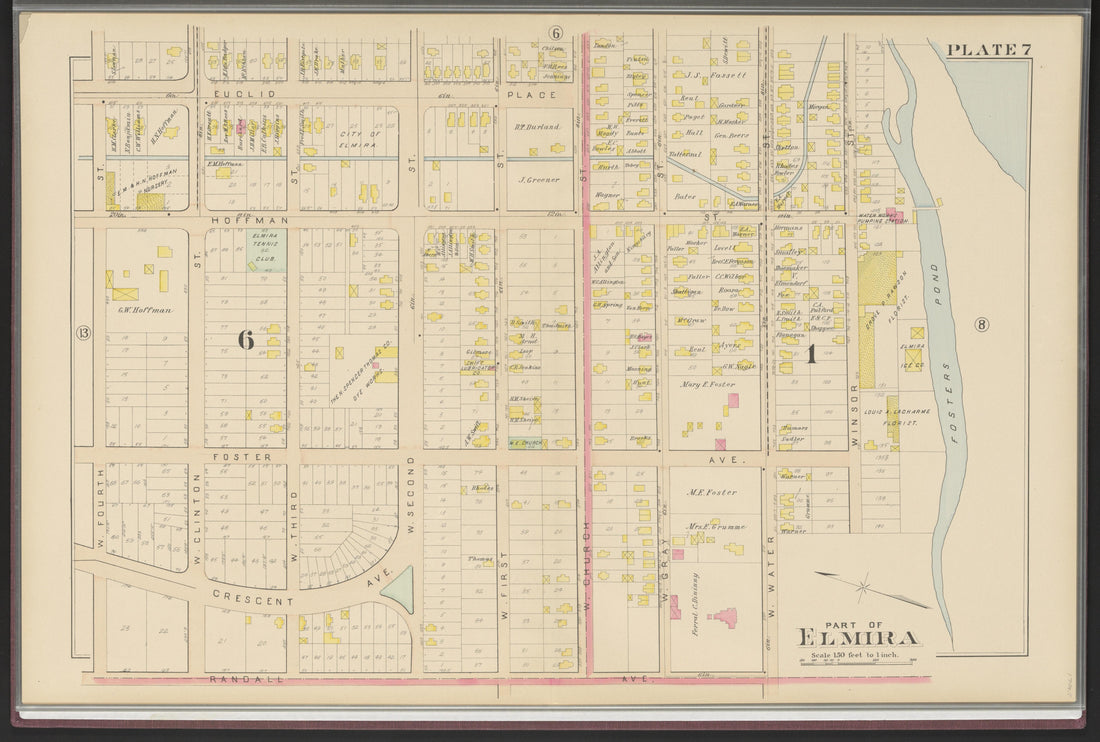 Image 9 of Atlas of the City of Elmira, New York from Atlas of the City of Elmira, New York : from Official Records, Private Plans and Surveys, Under the Direction and Personal Supervision of 1896 by Relic Map Company