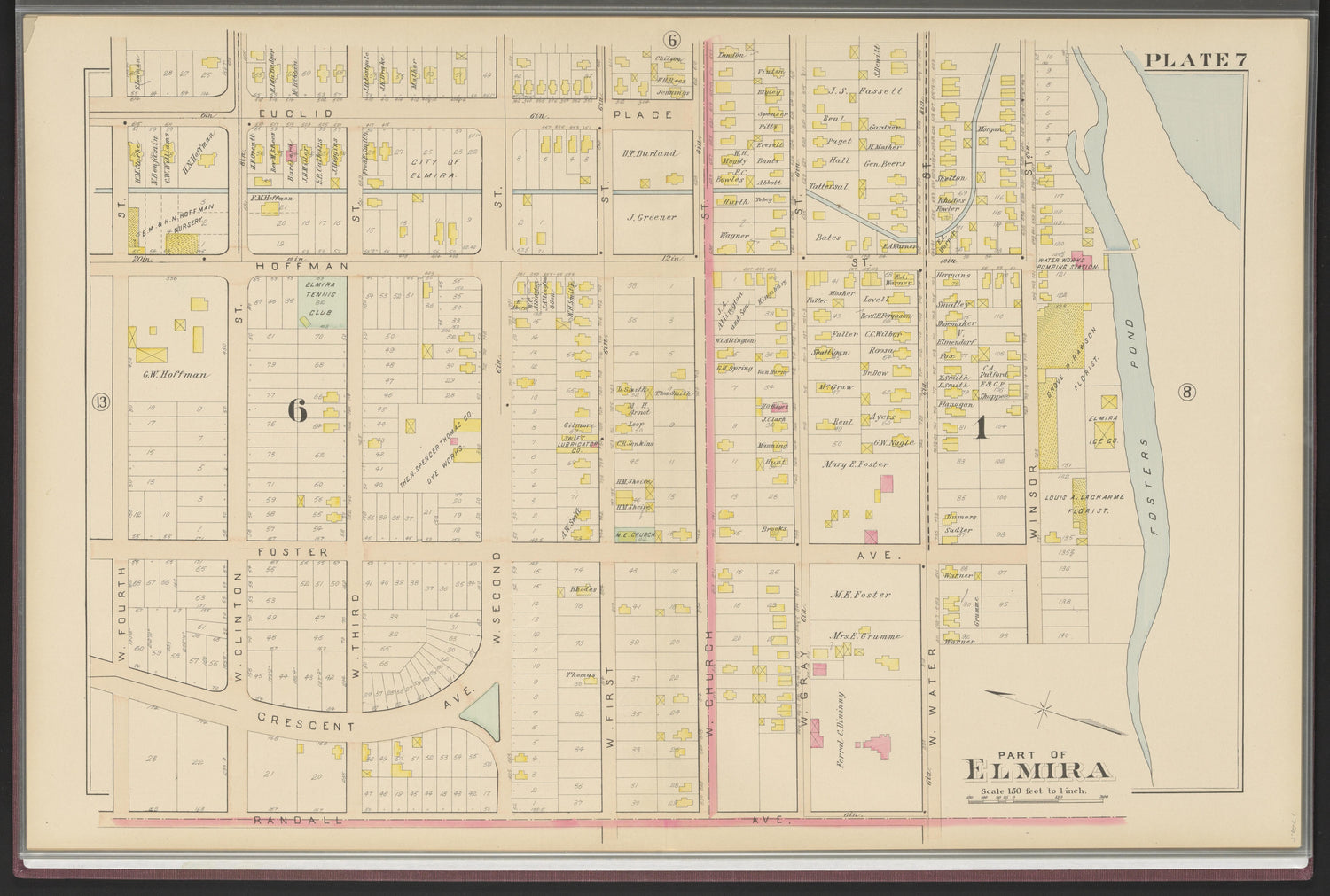 Image 9 of Atlas of the City of Elmira, New York from Atlas of the City of Elmira, New York : from Official Records, Private Plans and Surveys, Under the Direction and Personal Supervision of 1896 by Relic Map Company