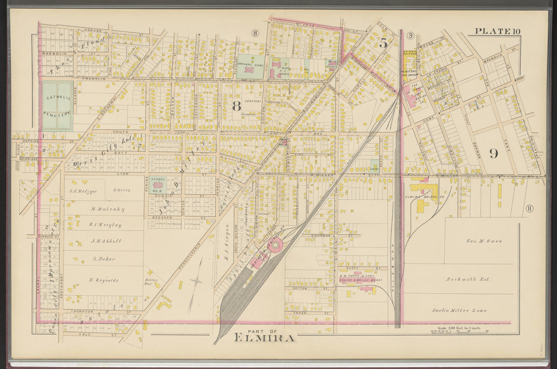 Image 12 of Atlas of the City of Elmira, New York from Atlas of the City of Elmira, New York : from Official Records, Private Plans and Surveys, Under the Direction and Personal Supervision of 1896 by Relic Map Company