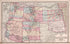 Utah, Arizona, New Mexico, Kansas, Colorado & Indian Territory from Atlas of Kendall County and the State of Illinois : to Which Is Added an Atlas of the United States, Maps of the Hemispheres &c. &c. &c 1870 by Relic Map Company