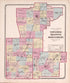 Sangamon, Macoupin, Montgomery, from Atlas of Kendall County and the State of Illinois : to Which Is Added an Atlas of the United States, Maps of the Hemispheres &c. &c. &c 1870 by Relic Map Company