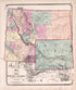 Idaho, Montana & Wyoming from Atlas of Kendall County and the State of Illinois : to Which Is Added an Atlas of the United States, Maps of the Hemispheres &c. &c. &c 1870 by Relic Map Company