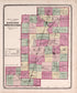 Counties of Kankakee, Iroquois & Furo from Atlas of Kendall County and the State of Illinois : to Which Is Added an Atlas of the United States, Maps of the Hemispheres &c. &c. &c 1870 by Relic Map Company