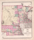 Territory of Dakota, States of Minnesota & Nebraska from Atlas of Kendall County and the State of Illinois : to Which Is Added an Atlas of the United States, Maps of the Hemispheres &c. &c. &c 1870 by Relic Map Company