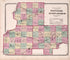 Counties of Whiteside, Henry & Bureau from Atlas of Kendall County and the State of Illinois : to Which Is Added an Atlas of the United States, Maps of the Hemispheres &c. &c. &c 1870 by Relic Map Company