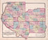 St. Clair, Monroe, Randolph, Perry & Washington from Atlas of Kendall County and the State of Illinois : to Which Is Added an Atlas of the United States, Maps of the Hemispheres &c. &c. &c 1870 by Relic Map Company